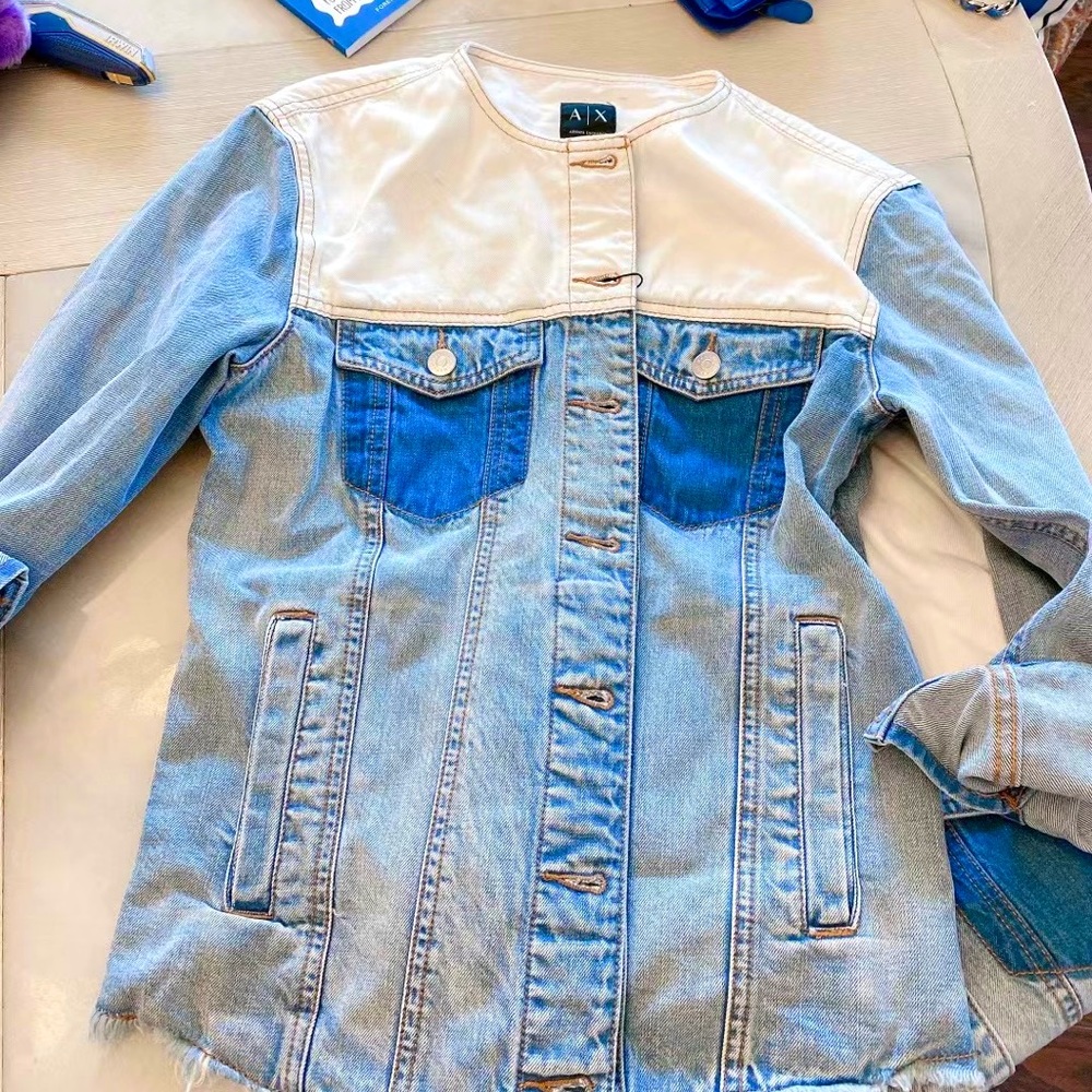 Armani exchange women jeans jacket size S/NWT